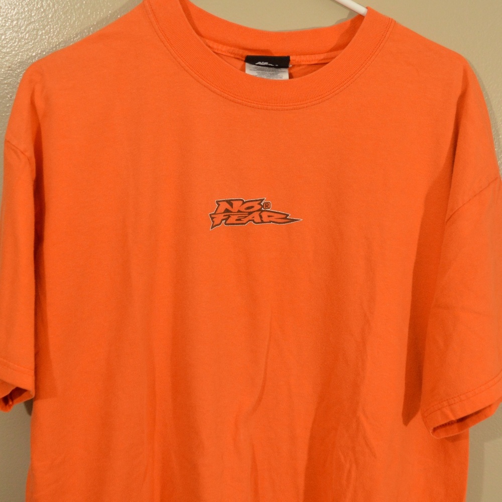 No Fear Small Logo Double Sided Shirt Orange